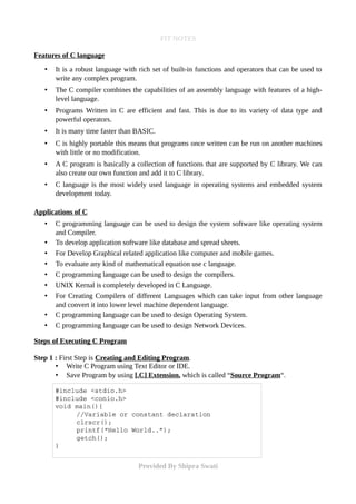 Fundamental of Information Technology - UNIT 7 | PDF