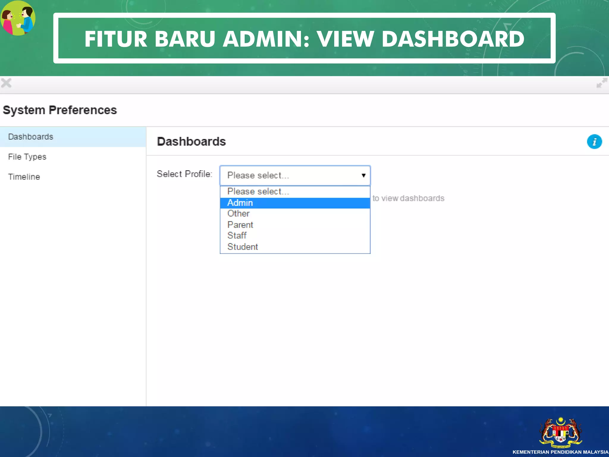 FITUR BARU ADMIN: VIEW DASHBOARD
 