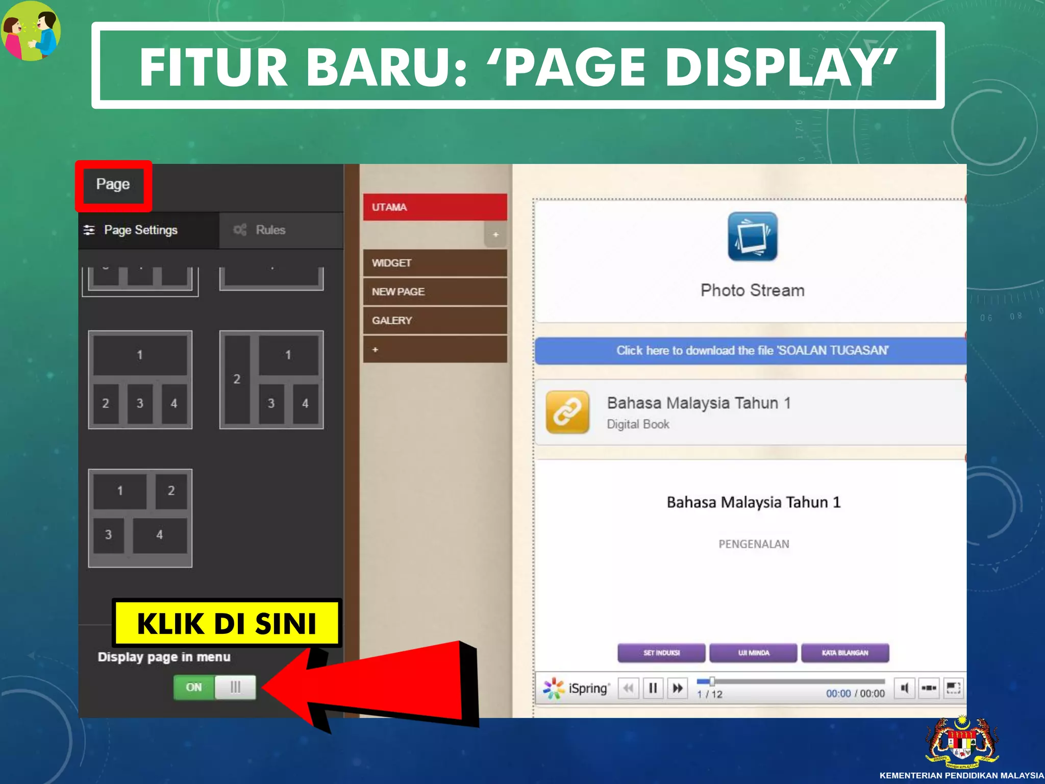 FITUR BARU: ‘PAGE DISPLAY’
KLIK DI SINI
 