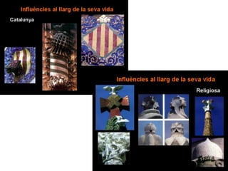 Influències rebudes per Gaudí
al llarg de la seva vida
 