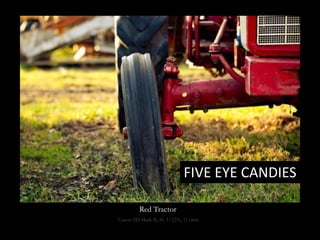 FIVE EYE CANDIES Red Tractor Canon 5D Mark II, f4, 1/125s, 111mm 