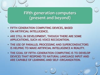 Five generations-of-computers | PPTX