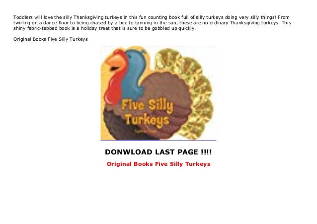 Original Books Five Silly Turkeys
