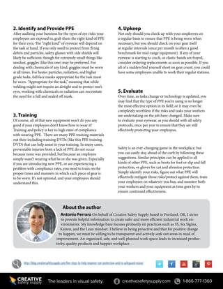 Vision Protection Pdf Five steps to help improve eye protection and to safeguard vision | PDF