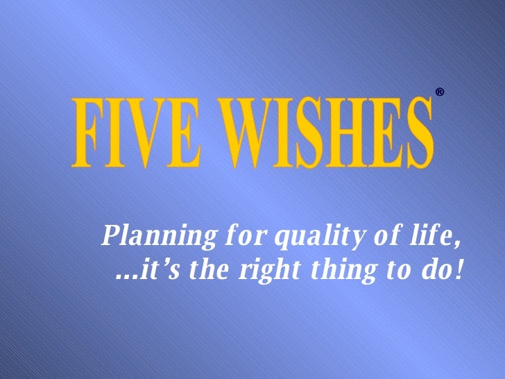 Five Wishes For Employee Groups