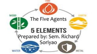 The Five Agents
Prepared by: Sem. Richard
Soriyao
 