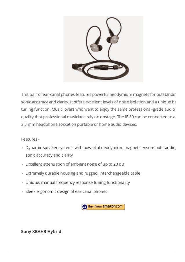 Five Best Earbuds (In Ear Headphones) for Music Lovers