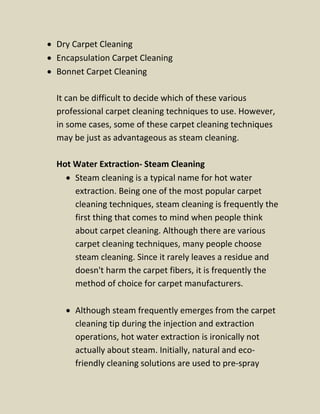 Five Carpet Cleaning Methods used by Carpet Cleaners.pdf