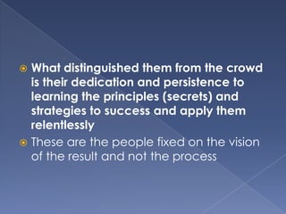 Five characteristics of successful people | PPTX
