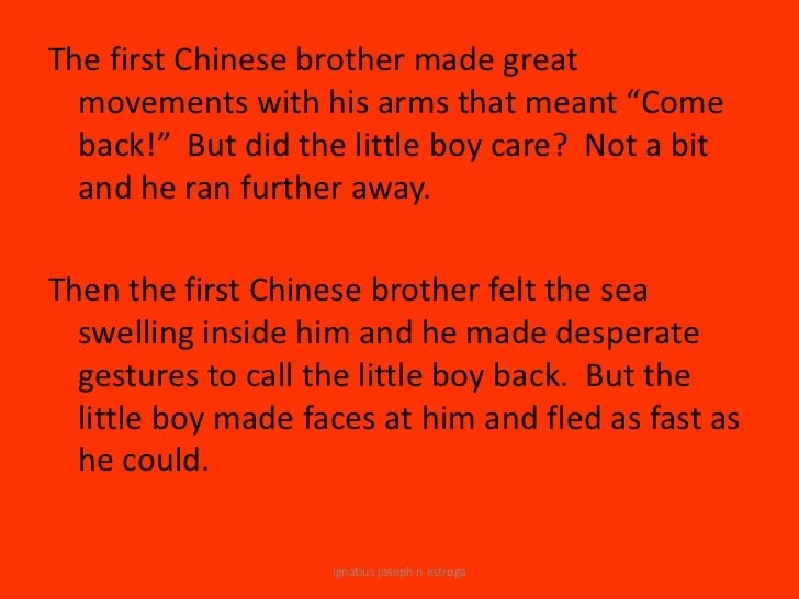 Five chinese brothers ppt.china