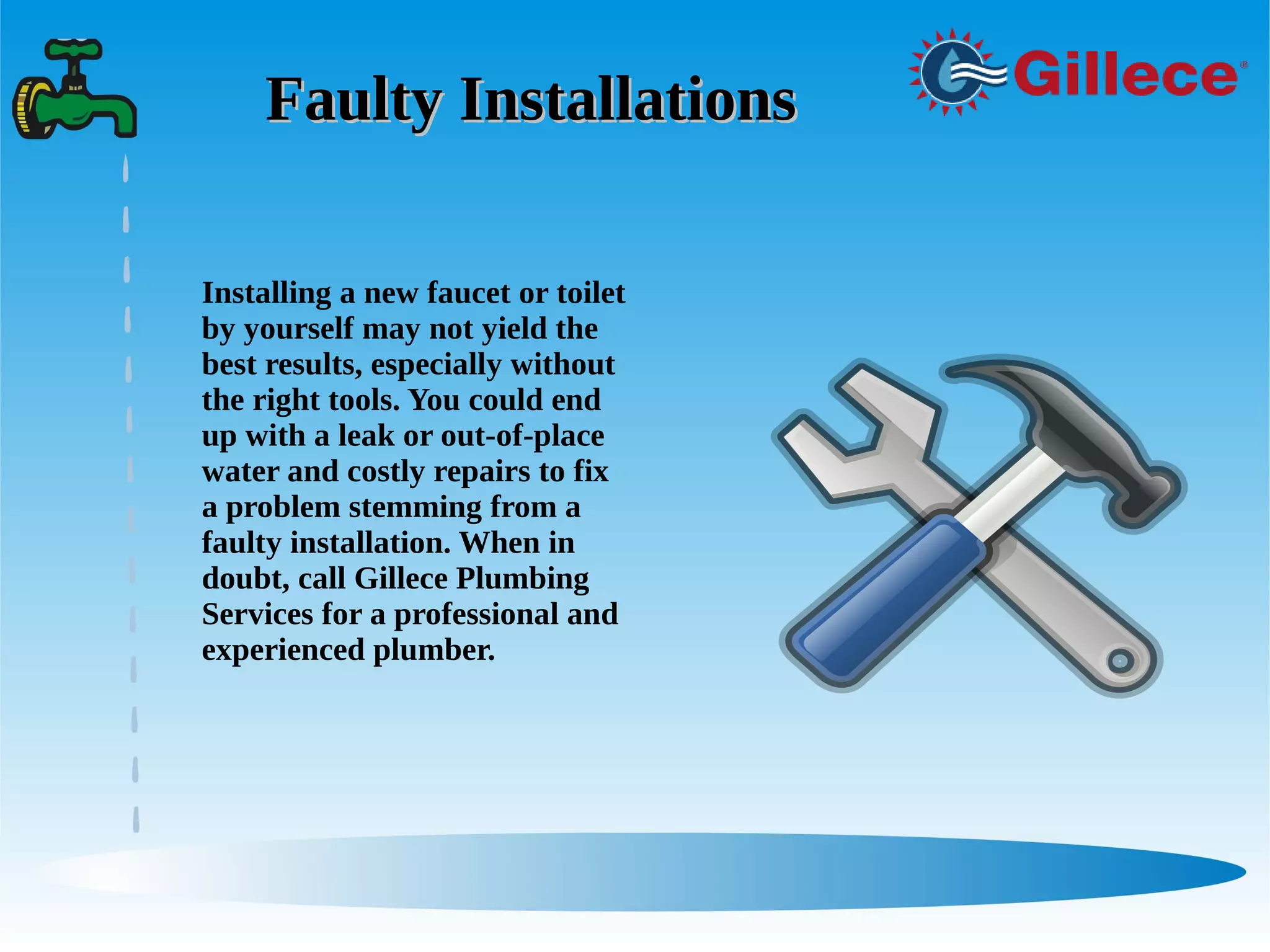 Five common diy plumbing mistakes | PDF