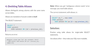 Five Common SQL Errors | PDF