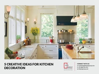 Five creative ideas for kitchen decoration