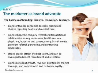 Five Critical Roles For Healthcare Marketing Executives