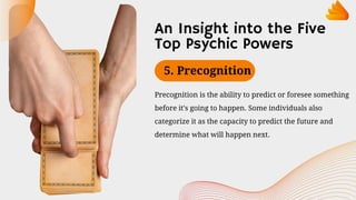 Precognition Examples Precognition Types