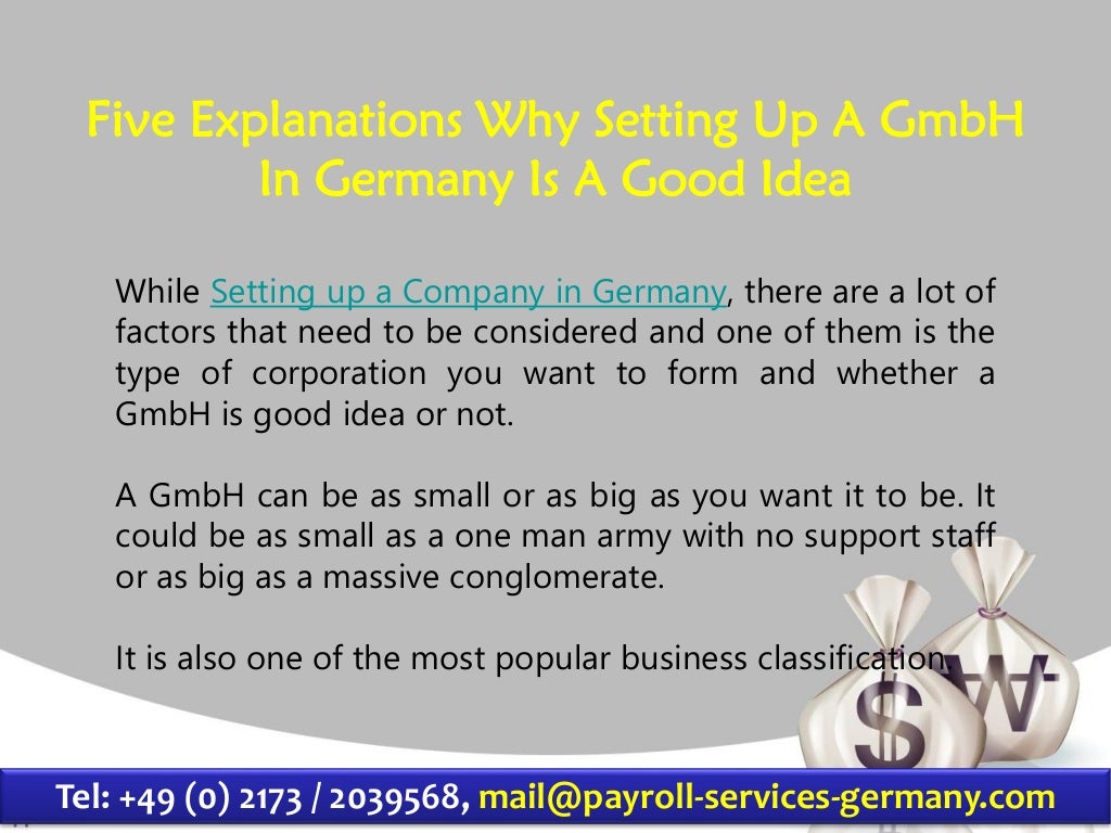 Five Explanations Why Setting Up A GmbH In Germany Is A Good Idea