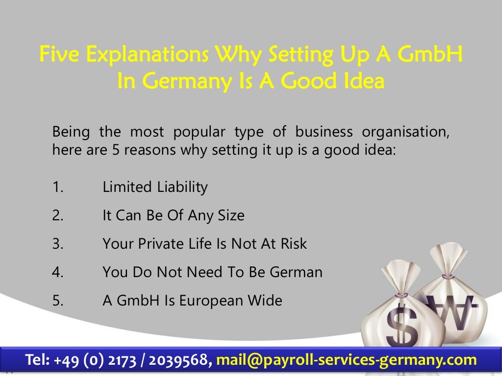 Five Explanations Why Setting Up A GmbH In Germany Is A Good Idea