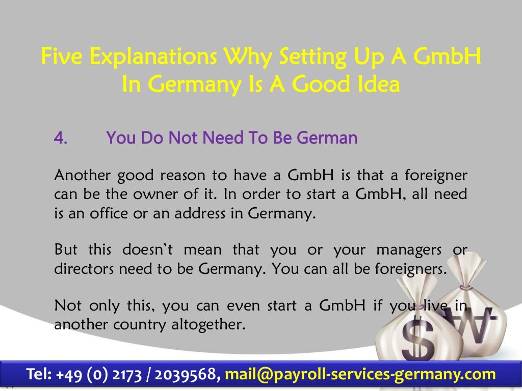 Five Explanations Why Setting Up A GmbH In Germany Is A Good Idea