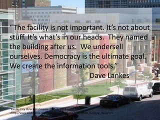 Building dynamic collections, physical & virtual! Building a libratoryfor knowledge building.Able to scout the landscape for the most  effective  learning tools!Able to ensure your learners are effective & ethical users & producers of ideas & information.Able to reach teacher & learners 24/7 at their points of need!Defender of Intellectual Freedom! Fighting to assure learners equitable access to the tools of their time!Not so quiet! And a little fierce!