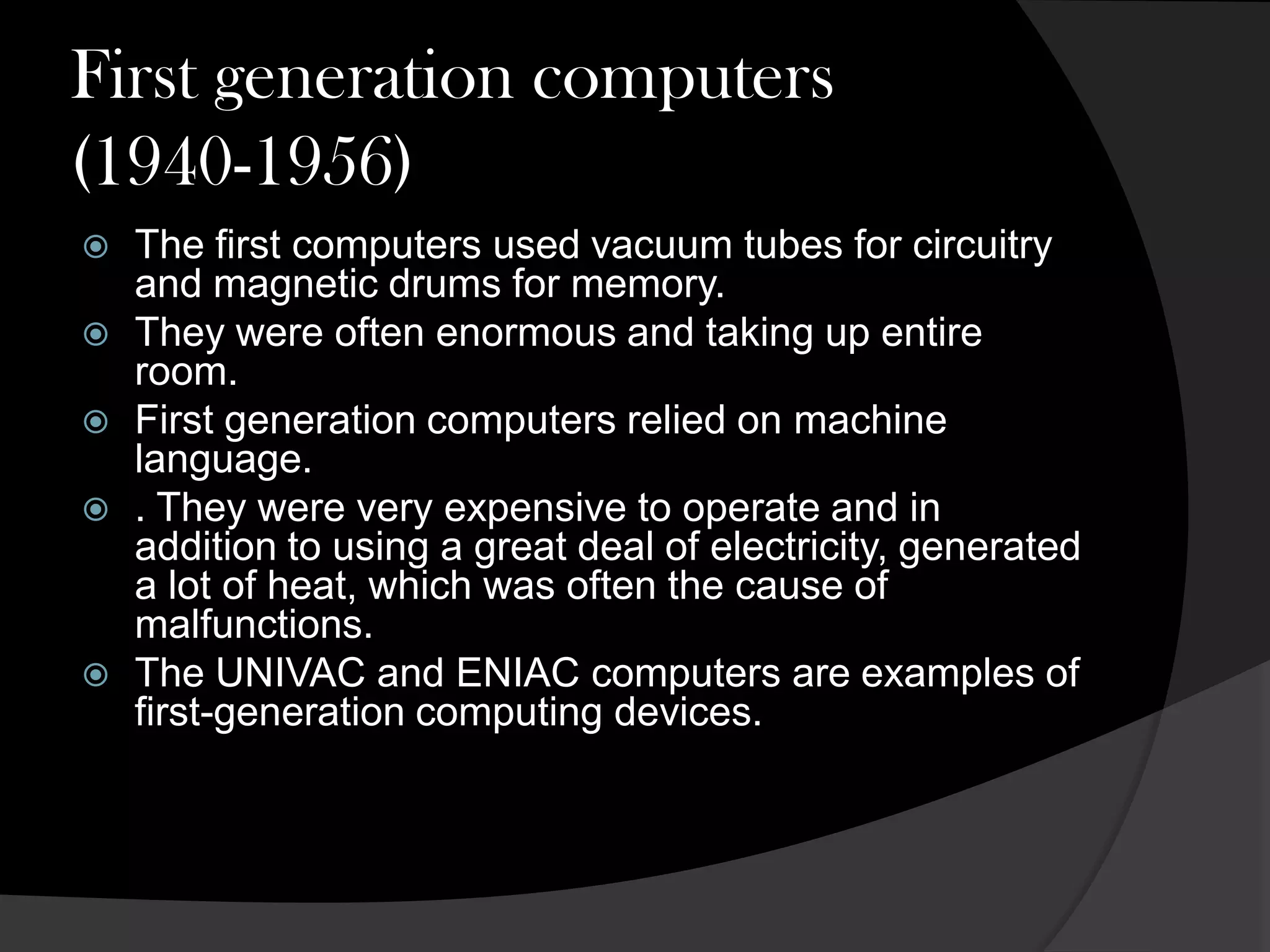 Five generations of computer | PPTX