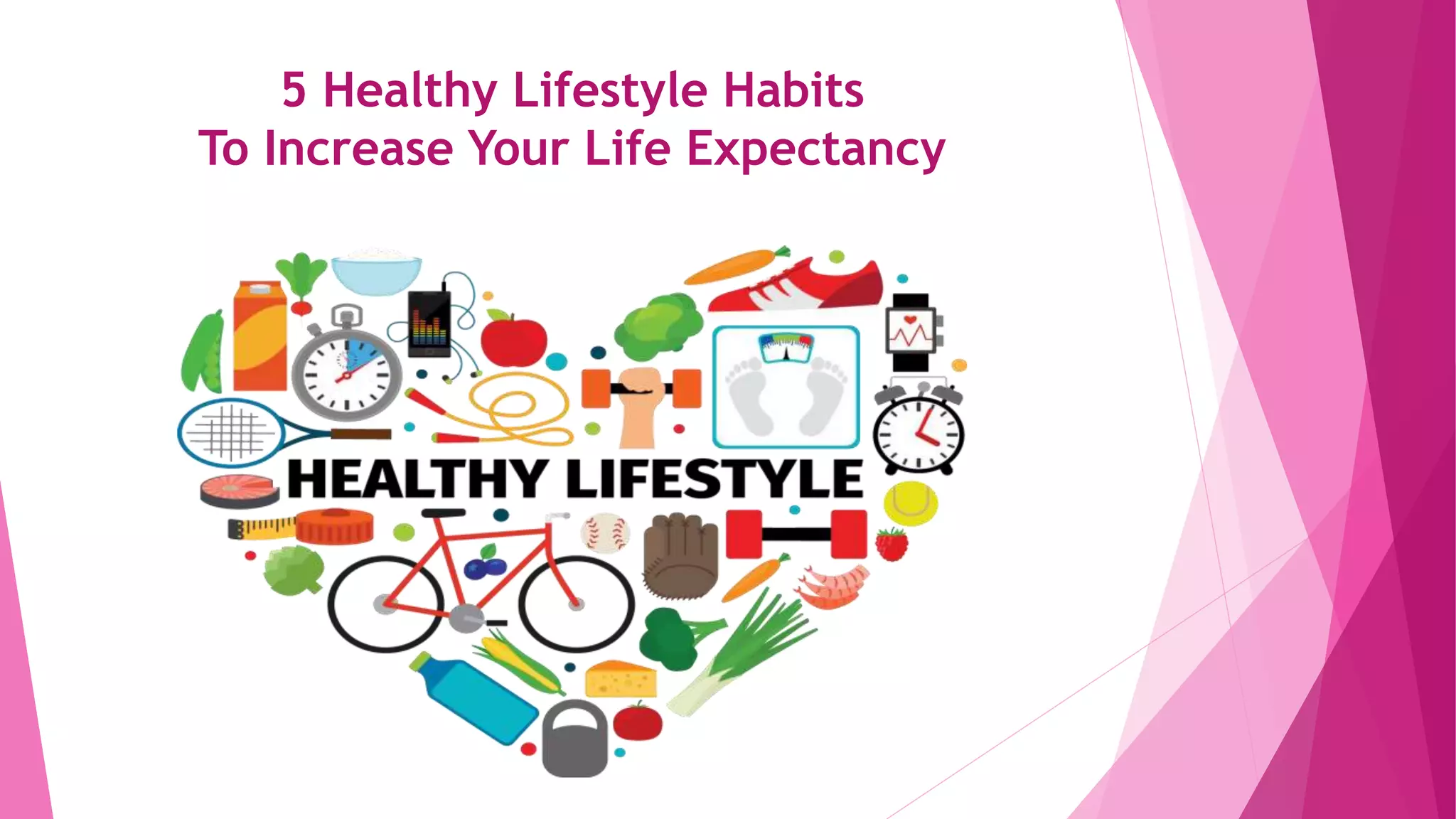 5 Healthy Lifestyle Habits To Increase Your Life Expectancy | PPTX