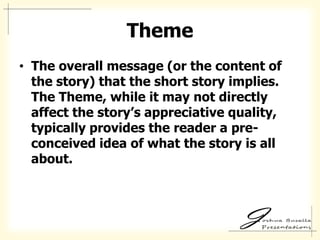 Five important elements of a short story | PPT