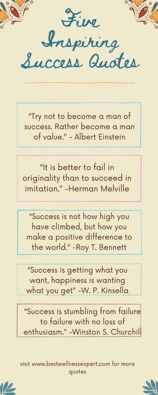 Five inspiring success quotes