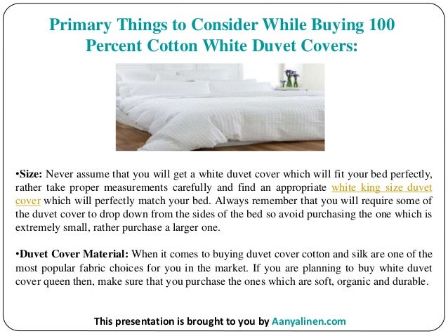 Five Key Features To Ponder Over Prior To Buying 100 Percent Cotton D