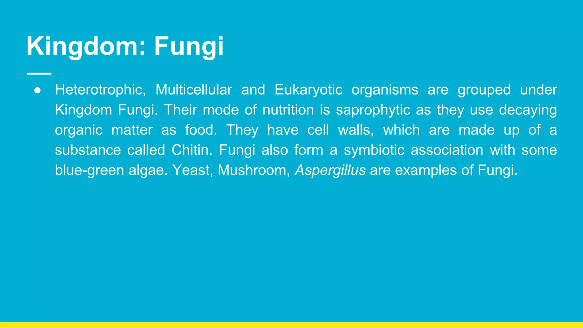Five kingdom classification | PPTX