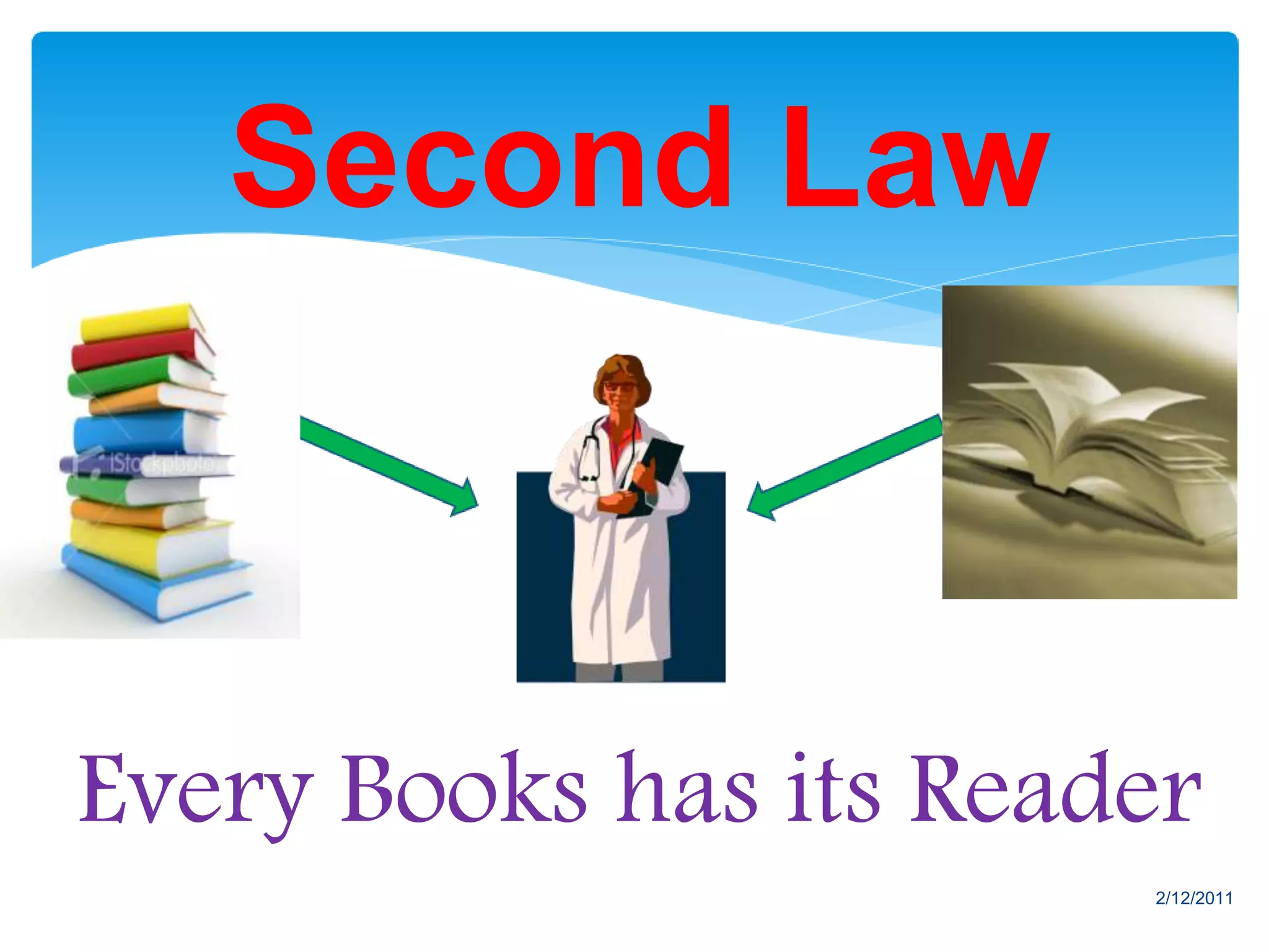 Every Books has its Reader
Second Law
2/12/2011