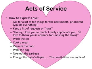 Physical TouchA child’s needCan communicate love or hatredMany dialectsExplicitMassageImplicitSitting together