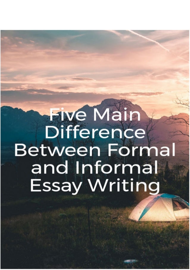 5 main differences between formal