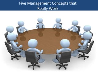 Five Management Concepts that Really Work 