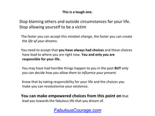 Five Mindset Shifts To Change Your Life | PPTX
