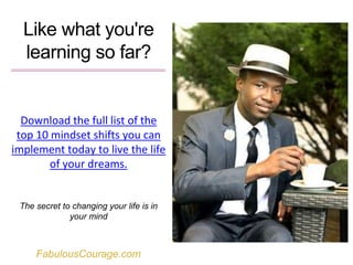 Five Mindset Shifts To Change Your Life | PPTX