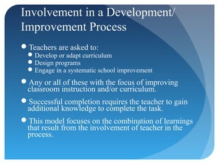 Five+models+of+staff+development | PPT