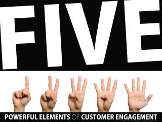 Five Powerful Elements of Customer
           Engagement

   Profile: http://johnmerritt.net
              Slideshare:
http://www.slideshare.net/johneme
                  rritt
 