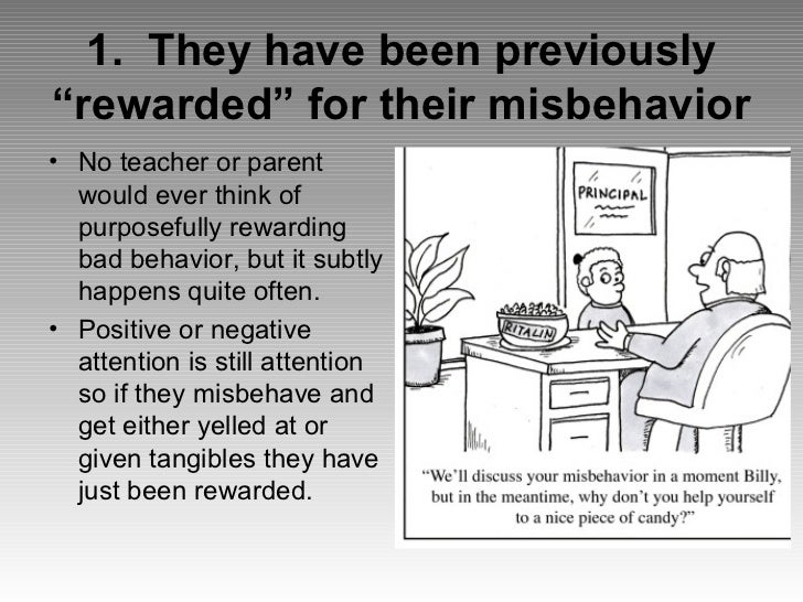 Five reasons for student misbehavior