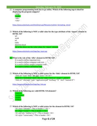 Fiverr html5 test answers 2020 | PDF