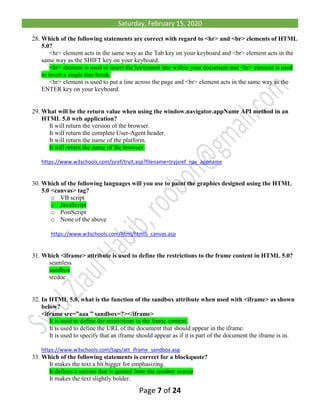 Fiverr html5 test answers 2020 | PDF