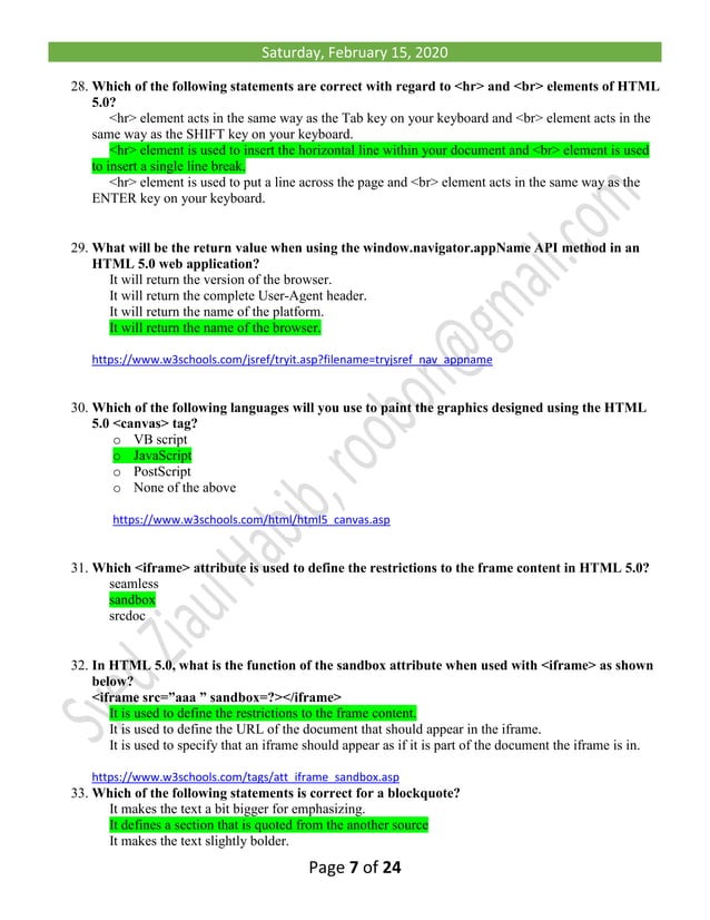 Fiverr html5 test answers 2020