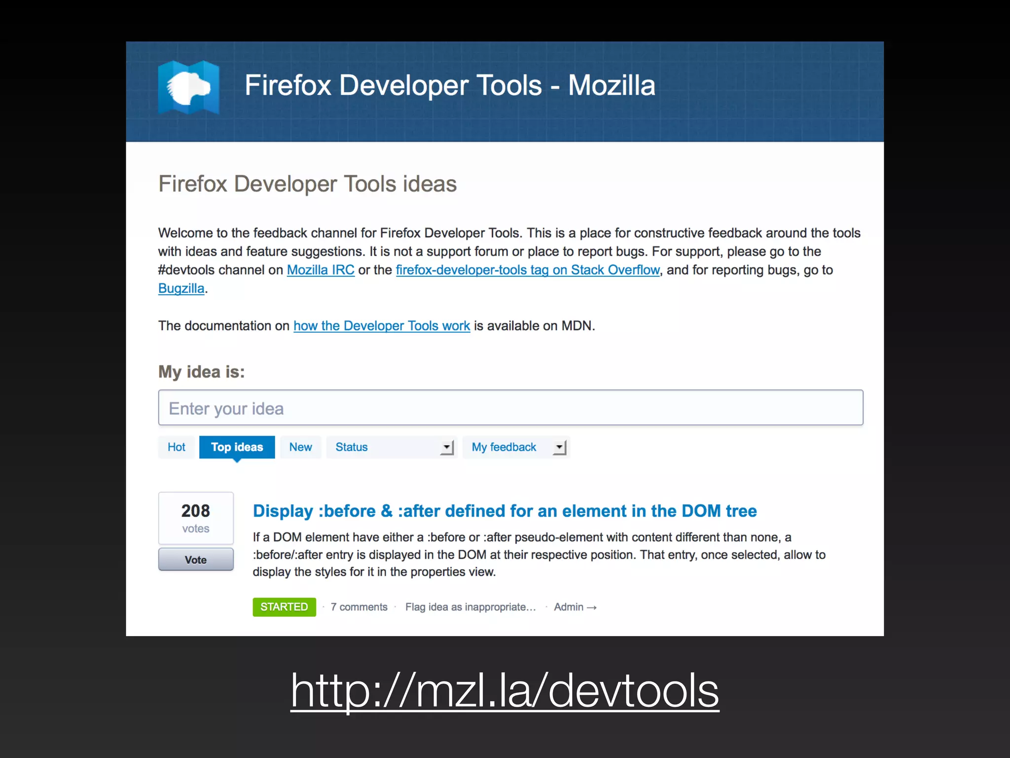 http://mzl.la/devtools 
 