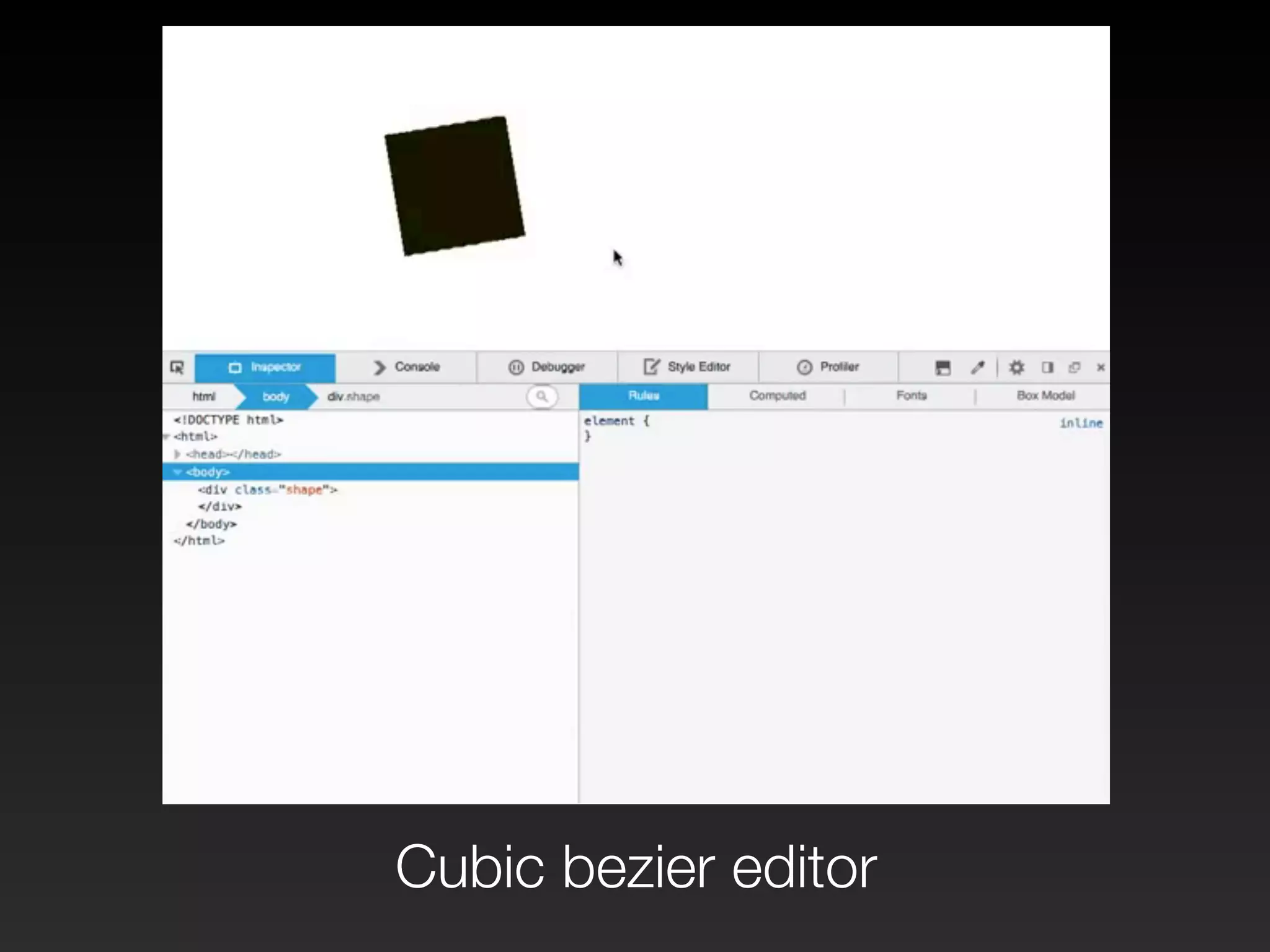 Cubic bezier editor 
 