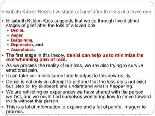 Grief-Five stages of grief-Help | PPTX