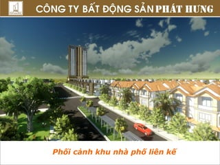 Phối cảnh khu nhà phố liên kế 