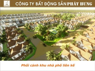 Phối cảnh khu nhà phố liên kế 