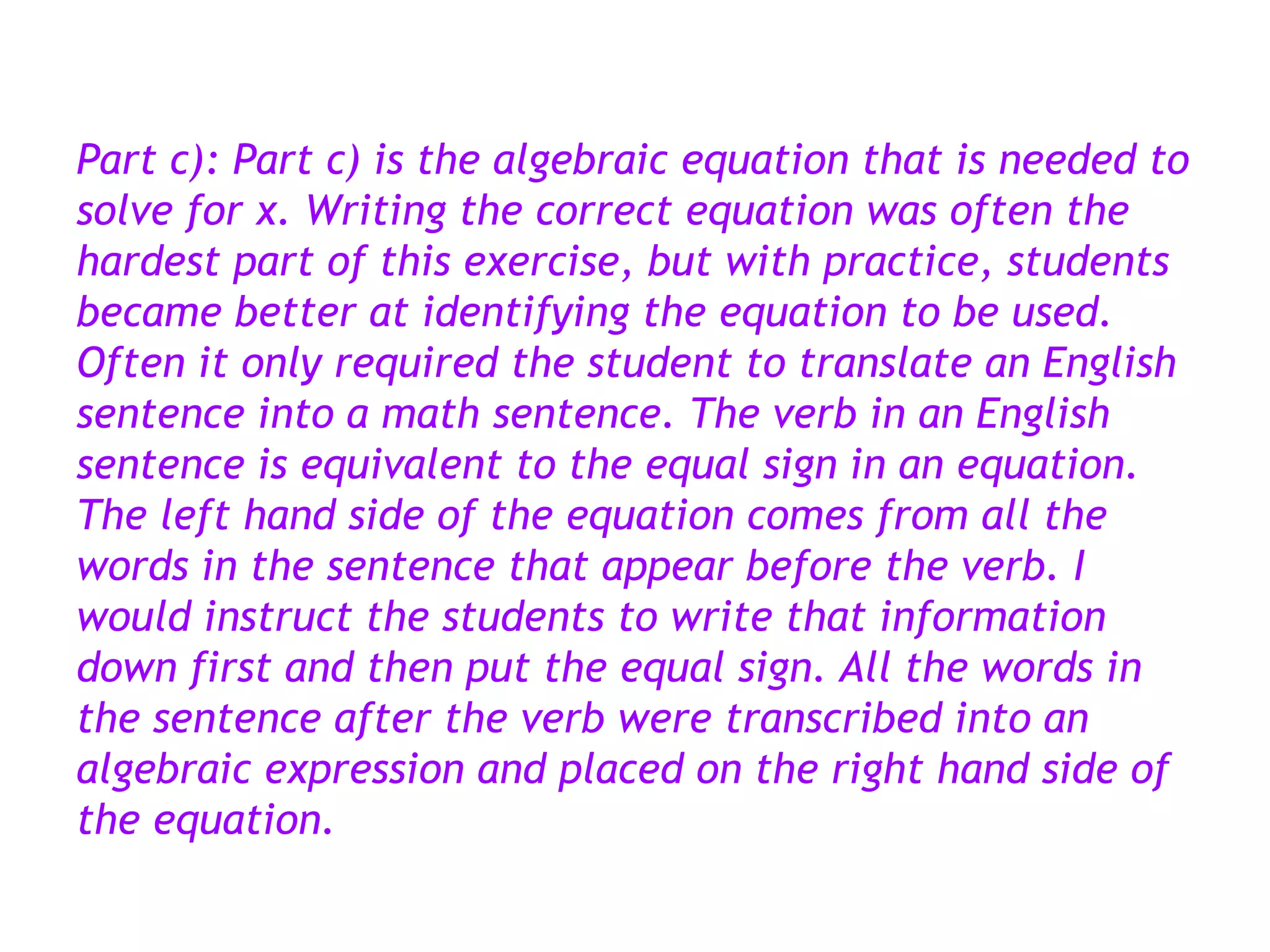 Five step plan for solving math word problems | PPT