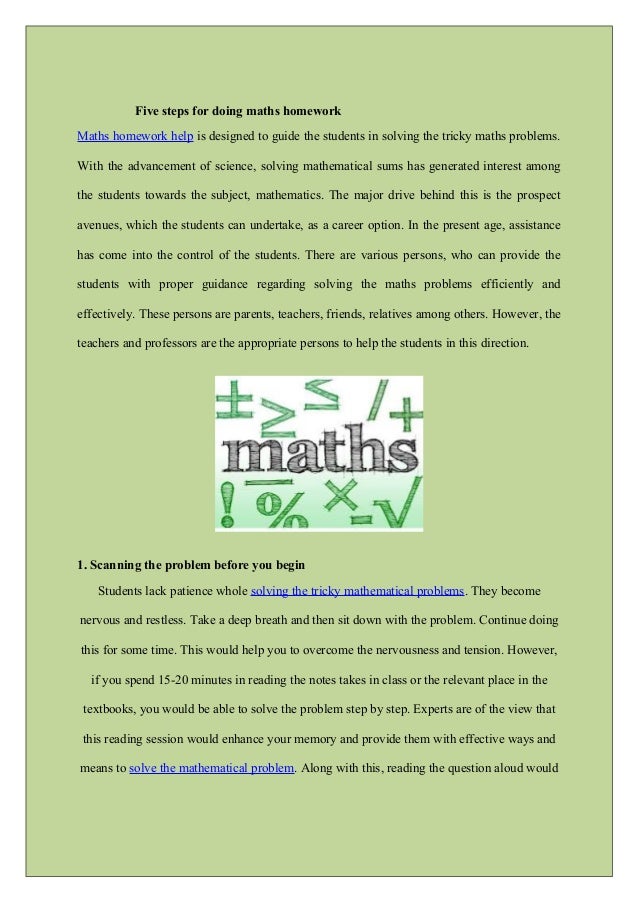 Maths Homework Help Free Maths Homework Help Free
