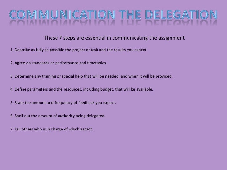 Five Steps to Effective Delegation