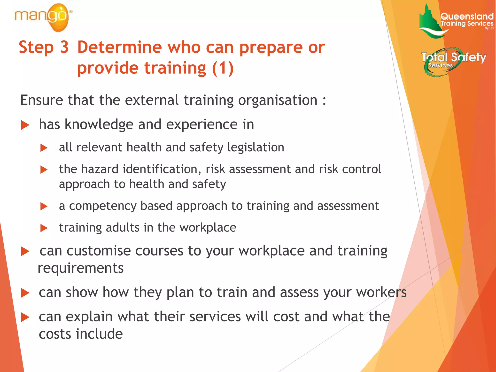 Health and Safety - Five steps to effective health and safety training ...